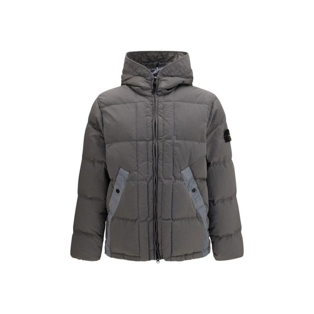 Stone Island Gray Polyamide Shell Men's Jacket